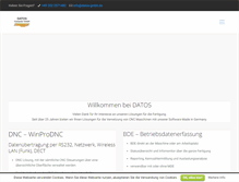 Tablet Screenshot of datos-gmbh.de